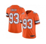 Men's Nike Denver Broncos #93 Jared Crick Limited Orange Rush NFL Jersey