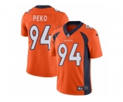 Men's Nike Denver Broncos #94 Domata Peko Vapor Untouchable Limited Orange Team Color NFL Jersey