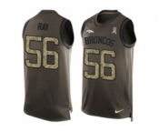 Nike Denver Broncos #56 Shane Ray Green Men's Stitched NFL Limited Salute To Service Tank Top Jersey