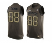 Nike Denver Broncos #88 Demaryius Thomas Green Men's Stitched NFL Limited Salute To Service Tank Top Jersey