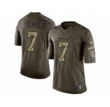 nike nfl jerseys denver broncos #7 john elway army green[nike Limited Salute To Service]