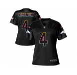 Women Nike Denver Broncos #4 Case Keenum Black NFL Fashion Game Jersey