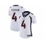 Women Nike Denver Broncos #4 Case Keenum White Stitched NFL Vapor Untouchable Limited Jersey