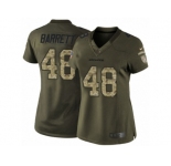 Women Nike Denver Broncos #48 Shaquil Barrett Limited Green Salute to Service NFL Jersey