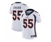 Women Nike Denver Broncos #55 Bradley Chubb White Stitched NFL Vapor Untouchable Limited Jersey