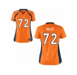 Women's Denver Broncos #72 Garett Bolles Nike Orange 2017 Draft Pick Game Jersey