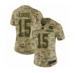 Women's Nike Cleveland Browns #15 Ricardo Louis Limited Camo 2018 Salute to Service NFL Jersey