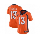 Women's Nike Denver Broncos #13 Trevor Siemian Vapor Untouchable Limited Orange Team Color NFL Jersey