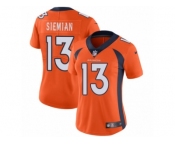 Women's Nike Denver Broncos #13 Trevor Siemian Vapor Untouchable Limited Orange Team Color NFL Jersey