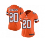 Women's Nike Denver Broncos #20 Brian Dawkins Limited Orange Rush NFL Jersey