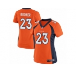 Women's Nike Denver Broncos #23 Devontae Booker Limited Orange Team Color NFL Jersey