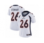 Women's Nike Denver Broncos #26 Darian Stewart Vapor Untouchable Limited White NFL Jersey