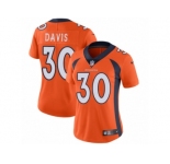 Women's Nike Denver Broncos #30 Terrell Davis Vapor Untouchable Limited Orange Team Color NFL Jersey