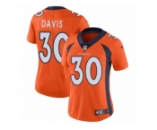 Women's Nike Denver Broncos #30 Terrell Davis Vapor Untouchable Limited Orange Team Color NFL Jersey