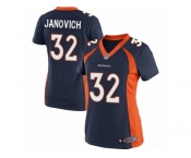 Women's Nike Denver Broncos #32 Andy Janovich Limited Navy Blue Alternate NFL Jersey