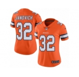 Women's Nike Denver Broncos #32 Andy Janovich Limited Orange Rush NFL Jersey