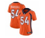 Women's Nike Denver Broncos #54 Brandon Marshall Vapor Untouchable Limited Orange Team Color NFL Jersey