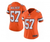 Women's Nike Denver Broncos #57 Demarcus Walker Limited Orange Rush NFL Jersey