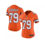 Women's Nike Denver Broncos #79 Michael Schofield Limited Orange Rush NFL Jersey
