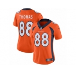 Women's Nike Denver Broncos #88 Demaryius Thomas Vapor Untouchable Limited Orange Team Color NFL Jersey