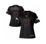 Women's Nike Denver Broncos #9 Riley Dixon Game Black Fashion NFL Jersey