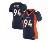 Women's Nike Denver Broncos #94 Domata Peko Limited Navy Blue Alternate NFL Jersey