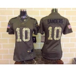 nike women nfl jerseys denver broncos #10 sanders army green[nike Limited Salute To Service][sanders]