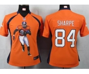 nike women nfl jerseys denver broncos #84 sharpe orange[portrait fashion]