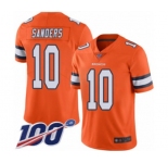 Youth Denver Broncos #10 Emmanuel Sanders Limited Orange Rush Vapor Untouchable 100th Season Football Jersey