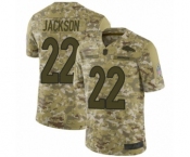Youth Denver Broncos #22 Kareem Jackson Limited Camo 2018 Salute to Service Football Jersey