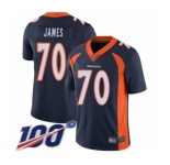 Youth Denver Broncos #70 Ja'Wuan James Navy Blue Alternate Vapor Untouchable Limited Player 100th Season Football Jersey