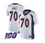 Youth Denver Broncos #70 Ja'Wuan James White Vapor Untouchable Limited Player 100th Season Football Jersey