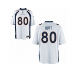 Youth Denver Broncos #80 Jake Butt Nike White 2017 Draft Pick Game Jersey