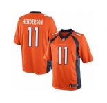 Youth Nike Denver Broncos #11 Carlos Henderson Limited Orange Team Color NFL Jersey