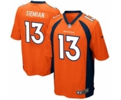 Youth Nike Denver Broncos #13 Trevor Siemian Game Orange Team Color NFL Jersey