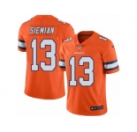 Youth Nike Denver Broncos #13 Trevor Siemian Limited Orange Rush NFL Jersey