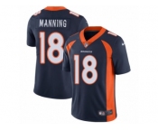 Youth Nike Denver Broncos #18 Peyton Manning Vapor Untouchable Limited Navy Blue Alternate NFL Jersey