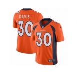 Youth Nike Denver Broncos #30 Terrell Davis Vapor Untouchable Limited Orange Team Color NFL Jersey