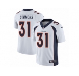 Youth Nike Denver Broncos #31 Justin Simmons Vapor Untouchable Limited White NFL Jersey
