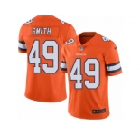 Youth Nike Denver Broncos #49 Dennis Smith Limited Orange Rush NFL Jersey