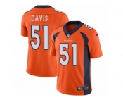 Youth Nike Denver Broncos #51 Todd Davis Vapor Untouchable Limited Orange Team Color NFL Jersey