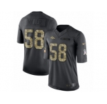 Youth Nike Denver Broncos #58 Von Miller Limited Black 2016 Salute to Service NFL Jersey