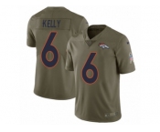 Youth Nike Denver Broncos #6 Chad Kelly Limited Olive 2017 Salute to Service NFL Jersey