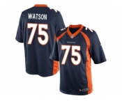 Youth Nike Denver Broncos #75 Menelik Watson Limited Navy Blue Alternate NFL Jersey