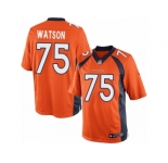 Youth Nike Denver Broncos #75 Menelik Watson Limited Orange Team Color NFL Jersey