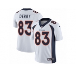 Youth Nike Denver Broncos #83 A.J. Derby White Vapor Untouchable Elite Player NFL Jersey