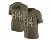 Youth Nike Denver Broncos #84 Shannon Sharpe Limited Olive Camo 2017 Salute to Service NFL Jersey