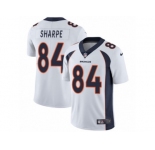 Youth Nike Denver Broncos #84 Shannon Sharpe Vapor Untouchable Limited White NFL Jersey