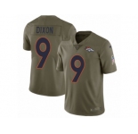 Youth Nike Denver Broncos #9 Riley Dixon Limited Olive 2017 Salute to Service NFL Jersey