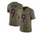 Youth Nike Denver Broncos #9 Riley Dixon Limited Olive 2017 Salute to Service NFL Jersey